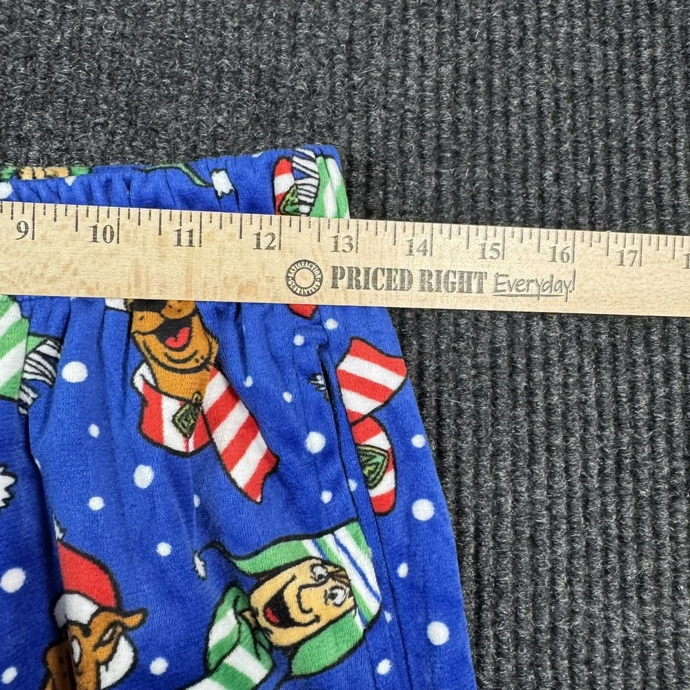 SCOOBY DOO & SHAGGY IN WINTER HAT & SCARF SNOW Lounge PAJAMA PANTS Small